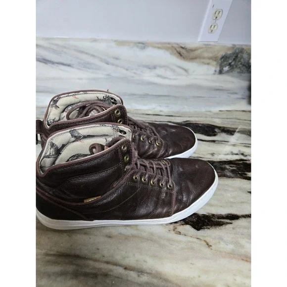 Vans Shoe Mens Size 11 Brown Leather Retro - Picture 3 of 14